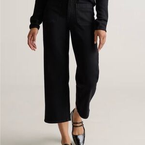 Quince Black Ankle & Cropped Jeans